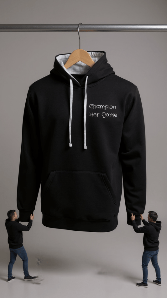 Champion Her Game – Proud Coach Hoodie - Custom Training Wear for Girls & Women in Football