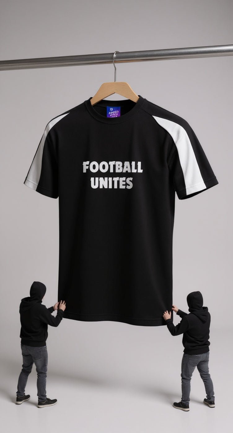 Training Top: Performance T-Shirt (Black and White Edition) - Proud Pitch Wear