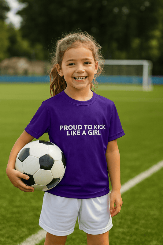 Training Top – Proud To Kick Like A Girl - Custom Training Wear for Girls & Women in Football