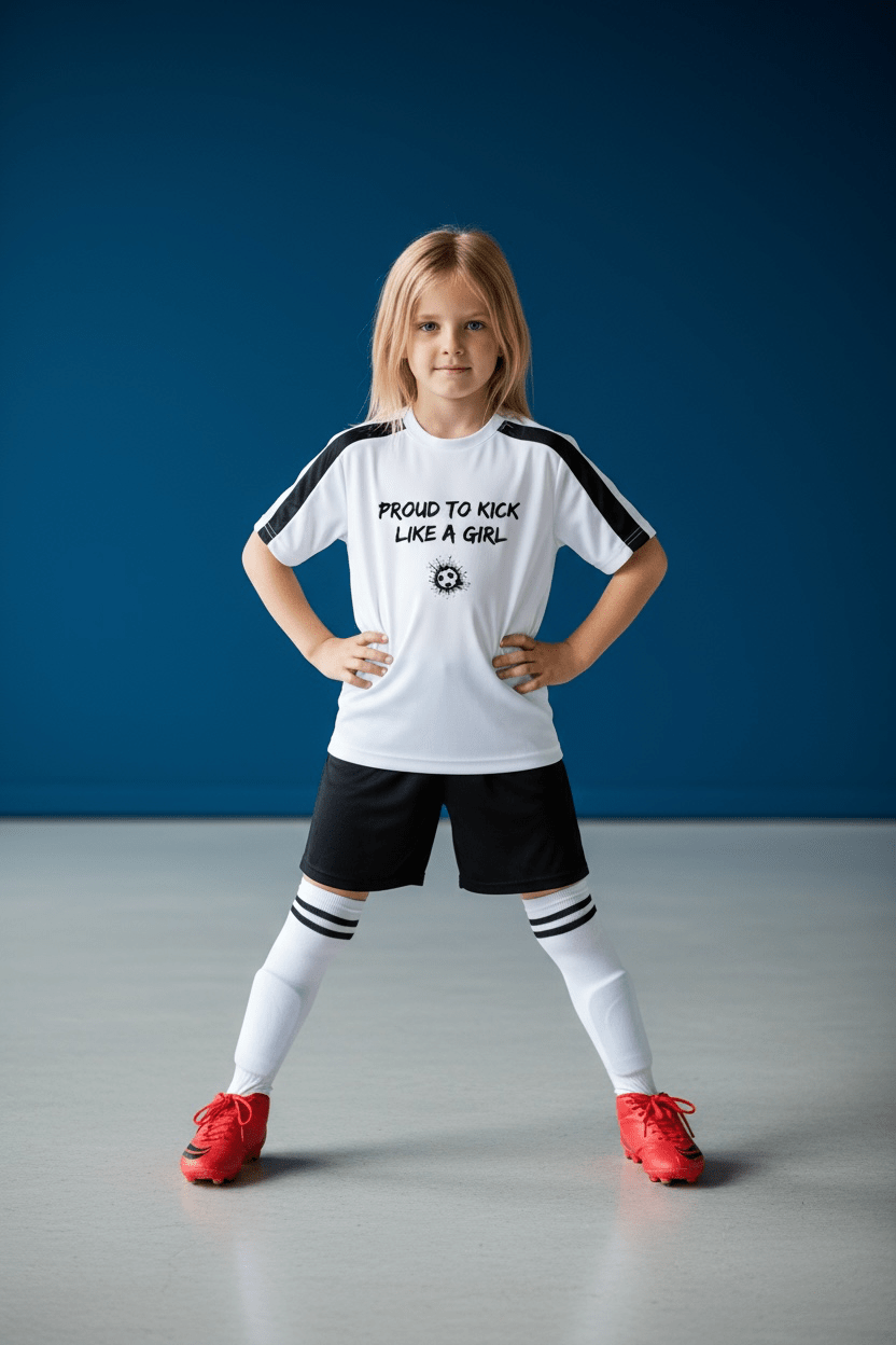 Training Tops for Girls - Proud To Kick Like A Girl - Proud Pitch Wear