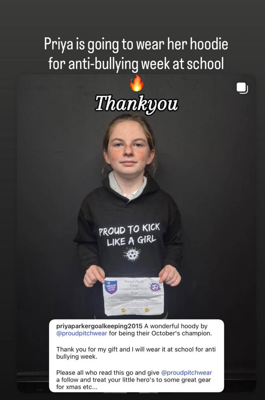 Meet our October Champion Of The Month Winner Priya - Custom Training Wear for Girls & Women in Football