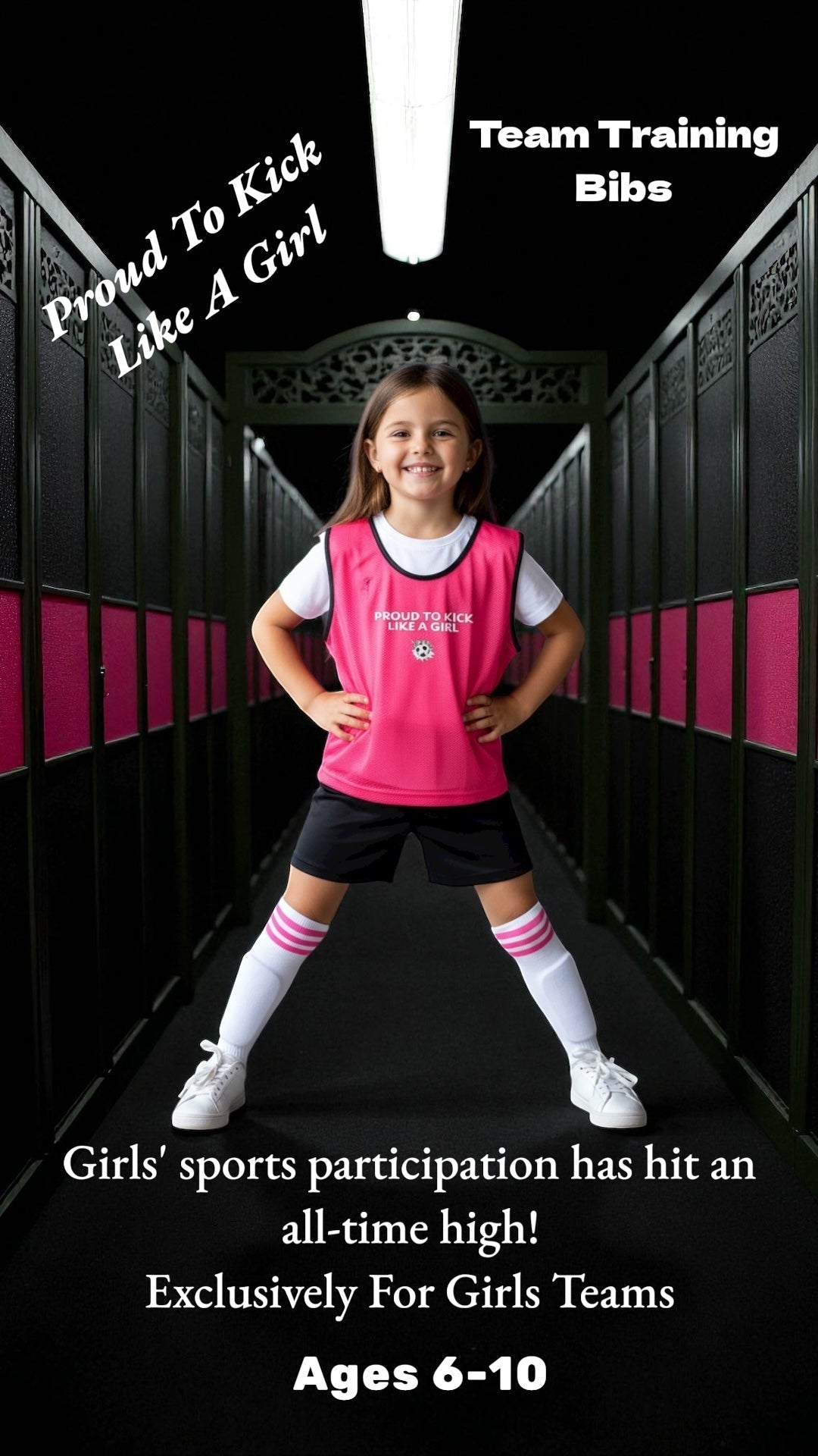 Girls Exclusive Training Bibs - Custom Training Wear for Girls & Women in Football