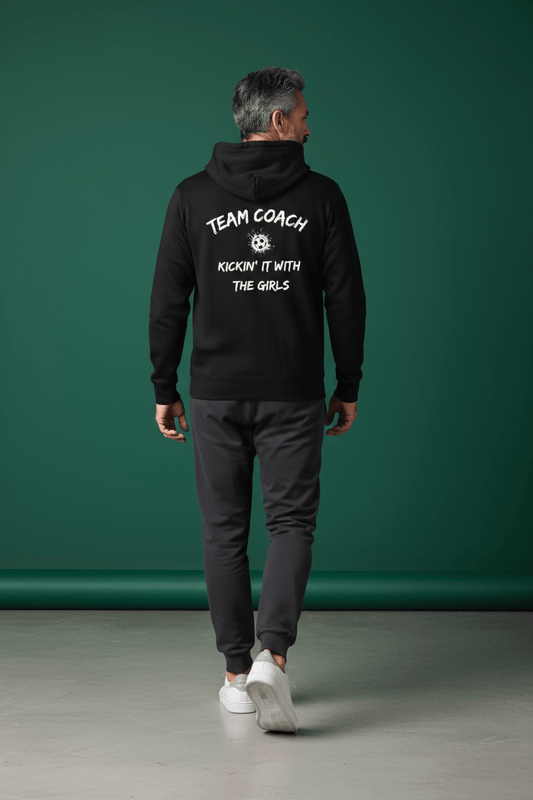 Champion Her Game – Proud Coach Hoodie - Custom Training Wear for Girls & Women in Football