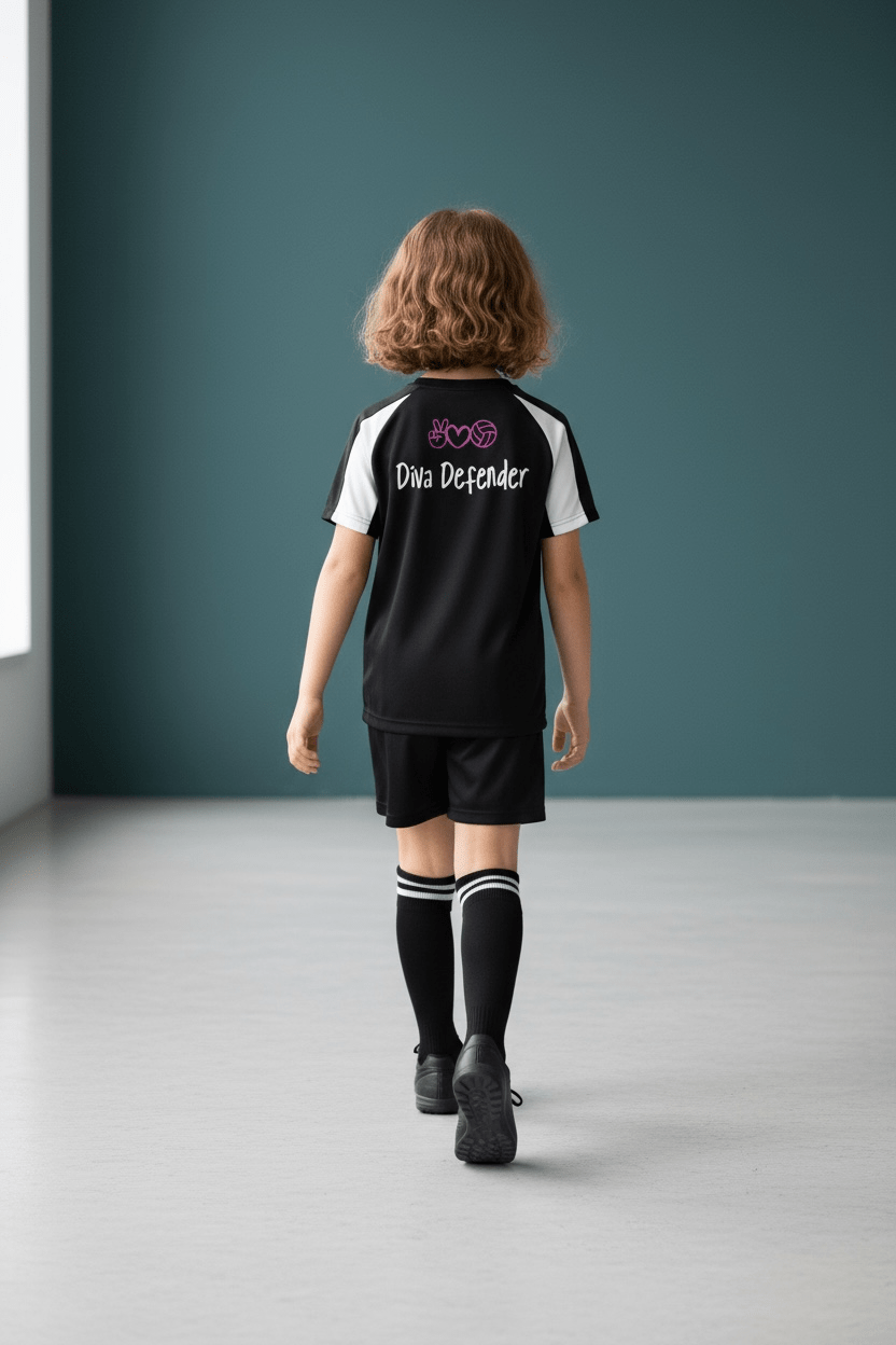 Diva Defender - For Girls Who Make Defence Look Fierce - Custom Training Wear for Girls & Women in Football