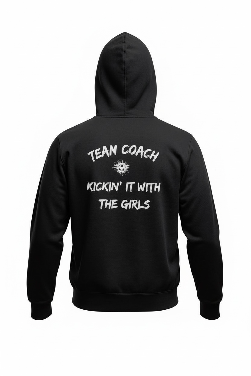 Girls Football Coach Hoodie - Champion Her Game | Team Coach Apparel - Custom Training Wear for Girls & Women in Football