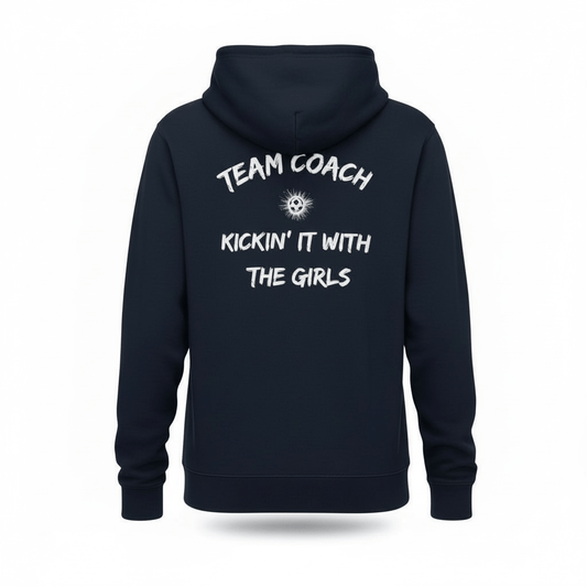 Girls Football Coach Hoodie - Champion Her Game | Team Coach Apparel - Custom Training Wear for Girls & Women in Football