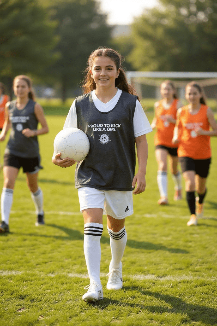 Girls Training Bibs - aged 10 - 14 - Custom Training Wear for Girls & Women in Football