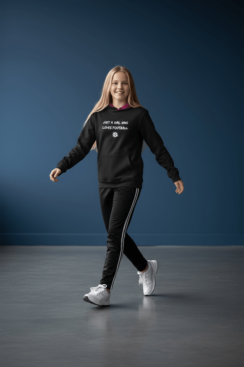 Just a Girl Who Loves Football – Hoodie - Proud Pitch Wear