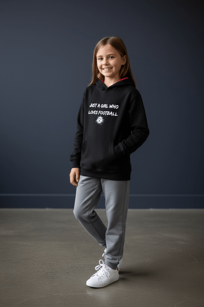 Just a Girl Who Loves Football – Hoodie - Proud Pitch Wear