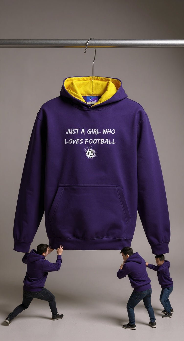 Just a Girl Who Loves Football – Hoodie - Proud Pitch Wear