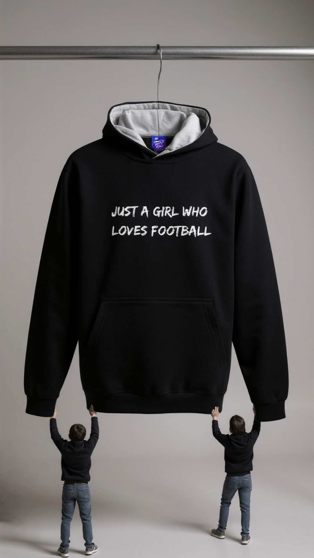 Just a Girl Who Loves Football – Hoodie - Proud Pitch Wear