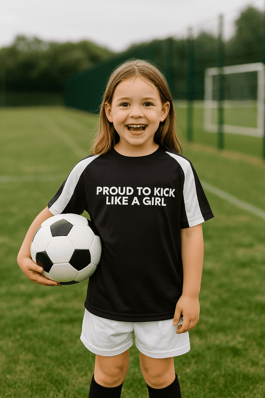 Training Top – Proud To Kick Like A Girl - Custom Training Wear for Girls & Women in Football