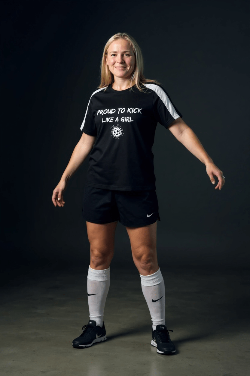 Training Tops for Girls - Proud To Kick Like A Girl - Proud Pitch Wear