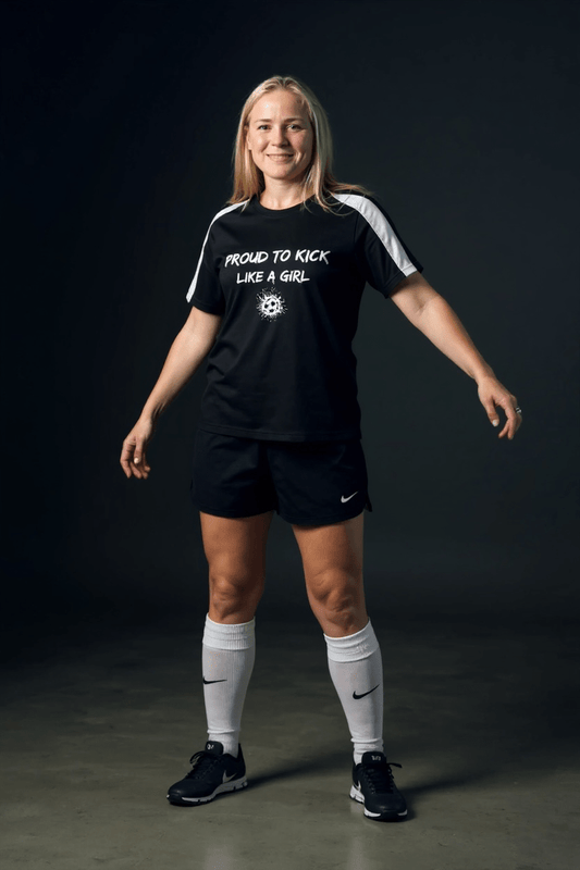 Training Tops for Girls - Proud To Kick Like A Girl - Proud Pitch Wear